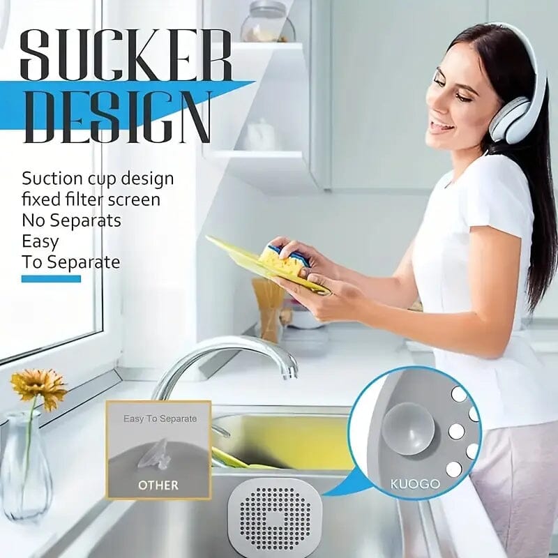 2-Pack: Sink Anti-Clog Hair Filter Kitchen Tools & Gadgets - DailySale