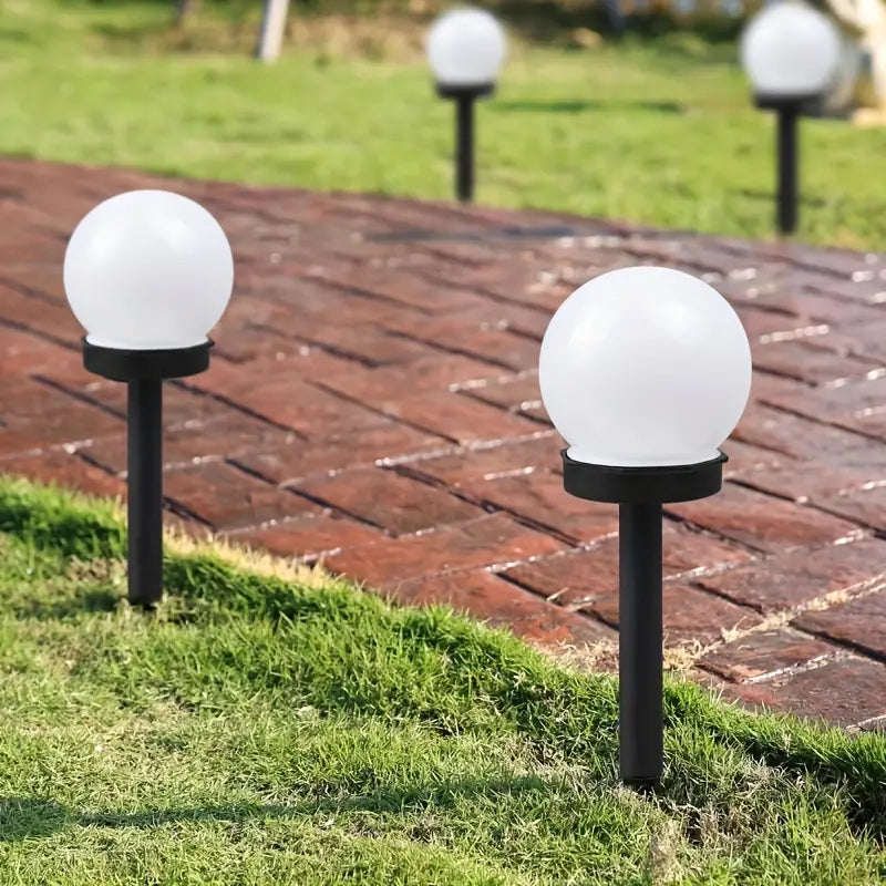 2-Pack: Solar LED Globe Powered Garden Light Outdoor Lighting - DailySale