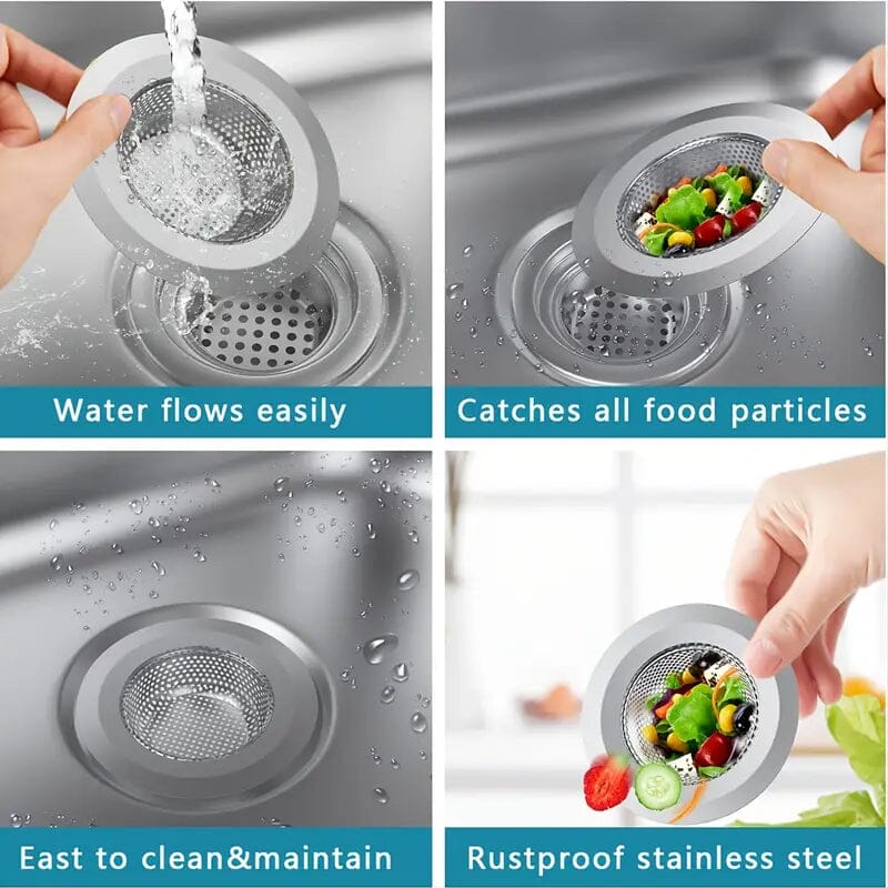 2-Pack: Stainless Steel Kitchen Sink Strainer Kitchen Tools & Gadgets - DailySale