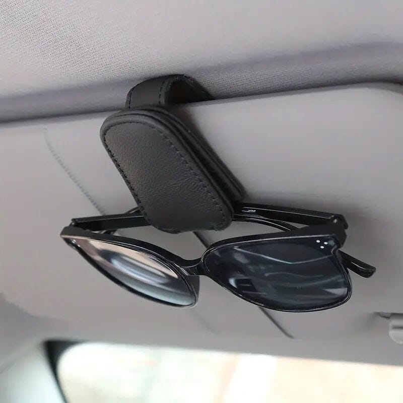 2-Pack: Sunglasses Holders for Car Visor Automotive Black - DailySale