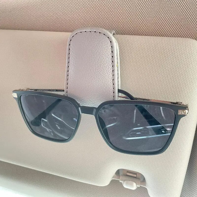 2-Pack: Sunglasses Holders for Car Visor Automotive Gray - DailySale