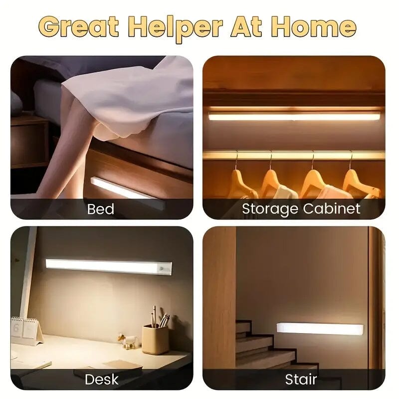 2-Pack: Wireless Motion Sensor 12" LED Light Strip Indoor Lighting - DailySale