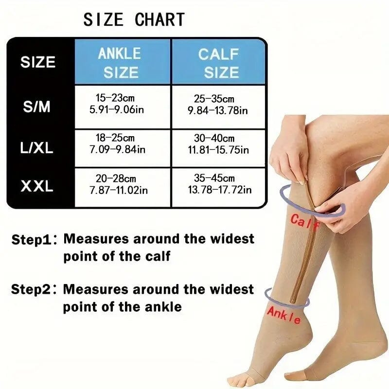 2-Pairs: Women's Open Toe Sports Compression Socks Women's Shoes & Accessories - DailySale