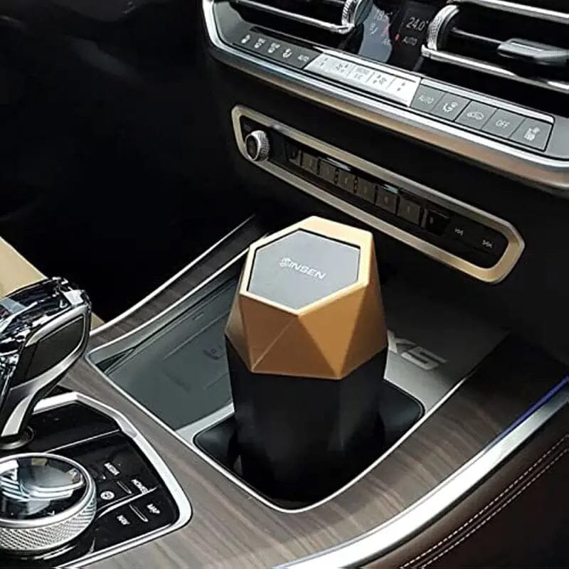 2-Piece: Compact Car Mini Trash Can Automotive - DailySale