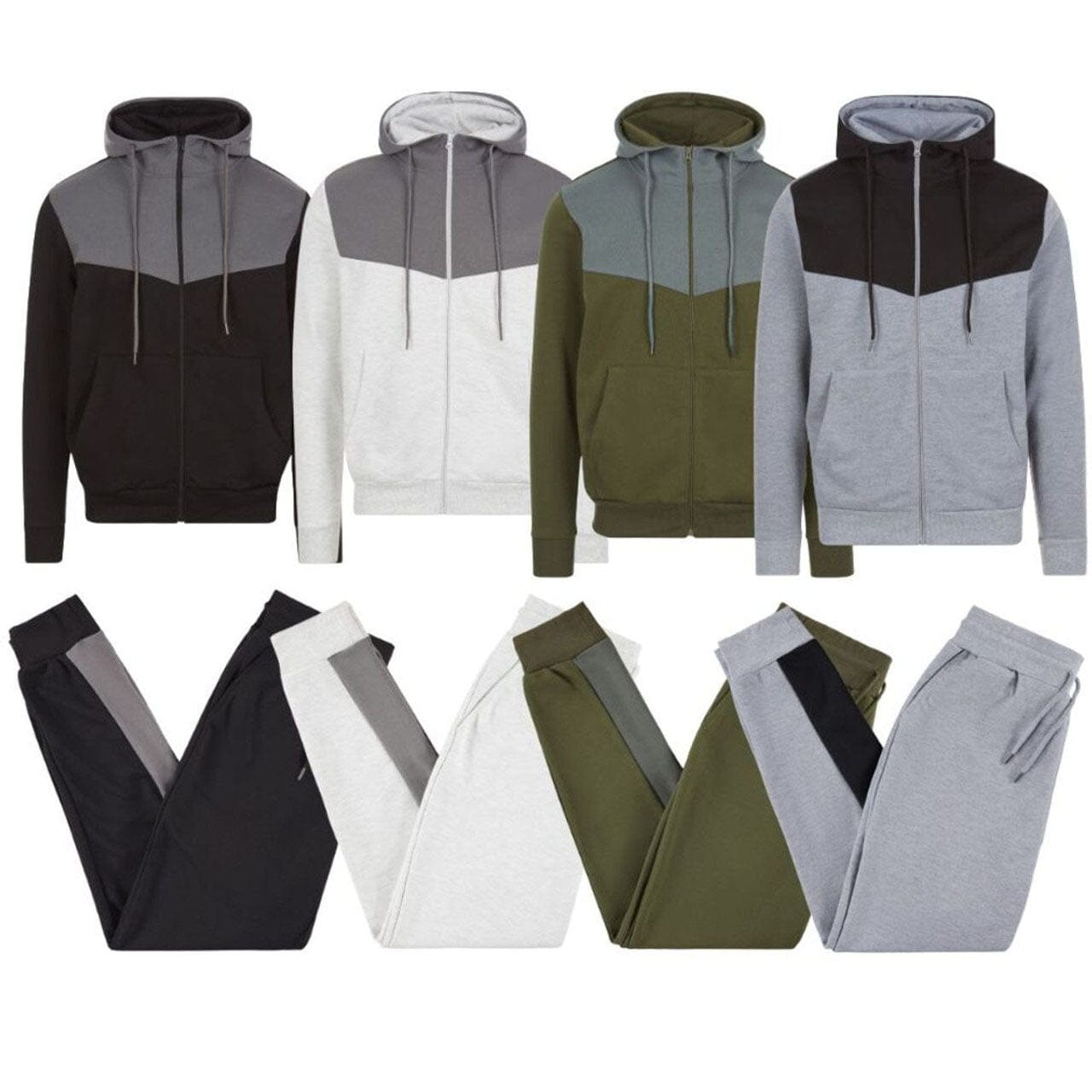 2-Piece: Men’s Fleece-Lined Tech Hoodie and Jogger Set Men's Outerwear S - DailySale