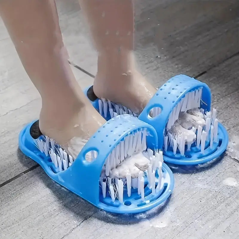 2-Piece Set: Foot Washing Brush Foot Scrub with Suction Cup Bath - DailySale