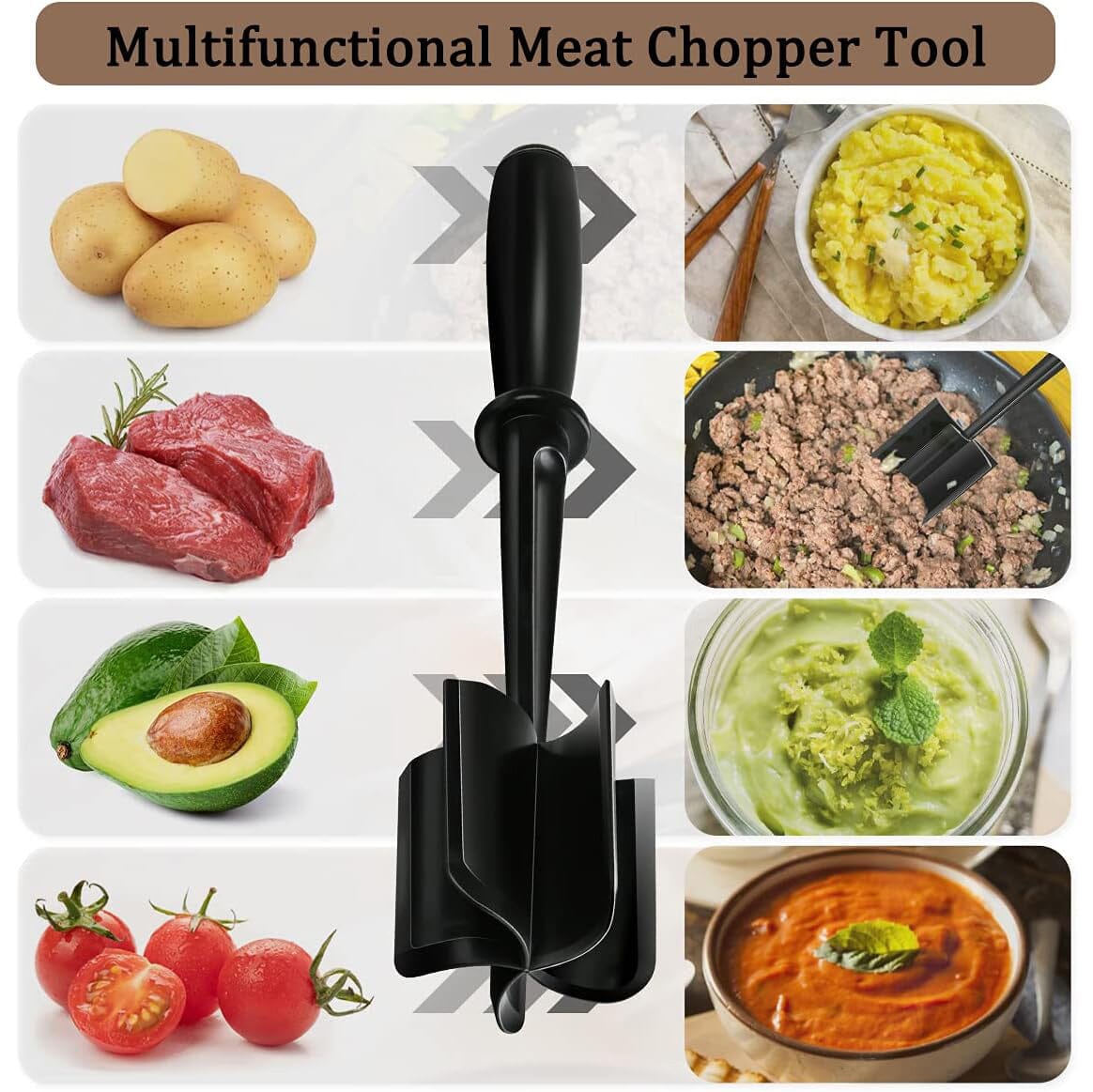 2-Piece Set: Heat-Resistant Nylon Meat Chopper Set Kitchen Tools & Gadgets - DailySale