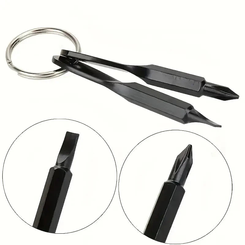 2-Piece Set: Portable Mini Screwdriver Key Ring Everything Else - DailySale