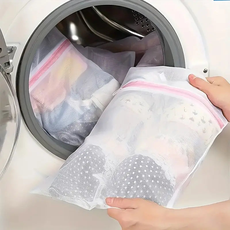 2-Piece Set: Premium Laundry Bag Set Closet & Storage Fine Mesh - DailySale