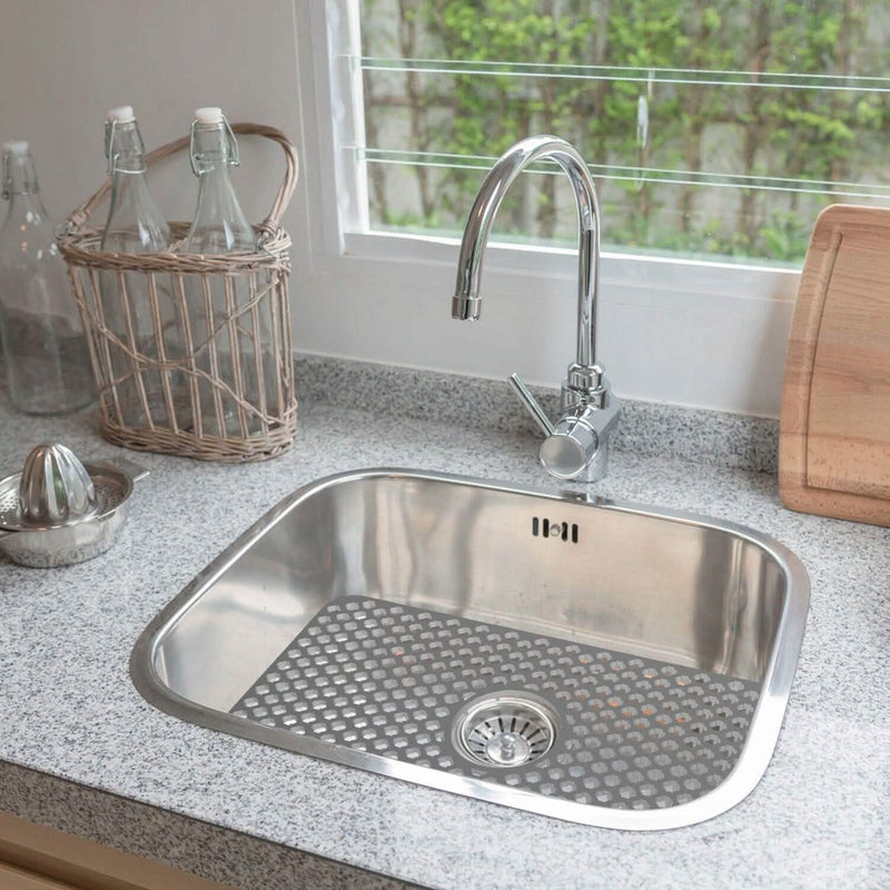 2-Piece: Silicon Grid Sink Mat with Central Drain Hole Kitchen Tools & Gadgets - DailySale