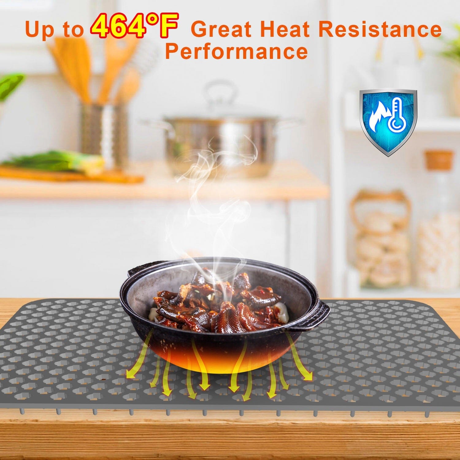 2-Piece: Silicon Grid Sink Mat with Central Drain Hole Kitchen Tools & Gadgets - DailySale