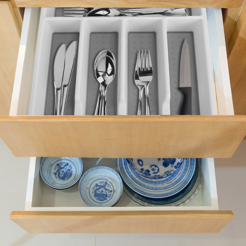 2-Piece: Silverware Utensil Organizer Kitchen Storage - DailySale