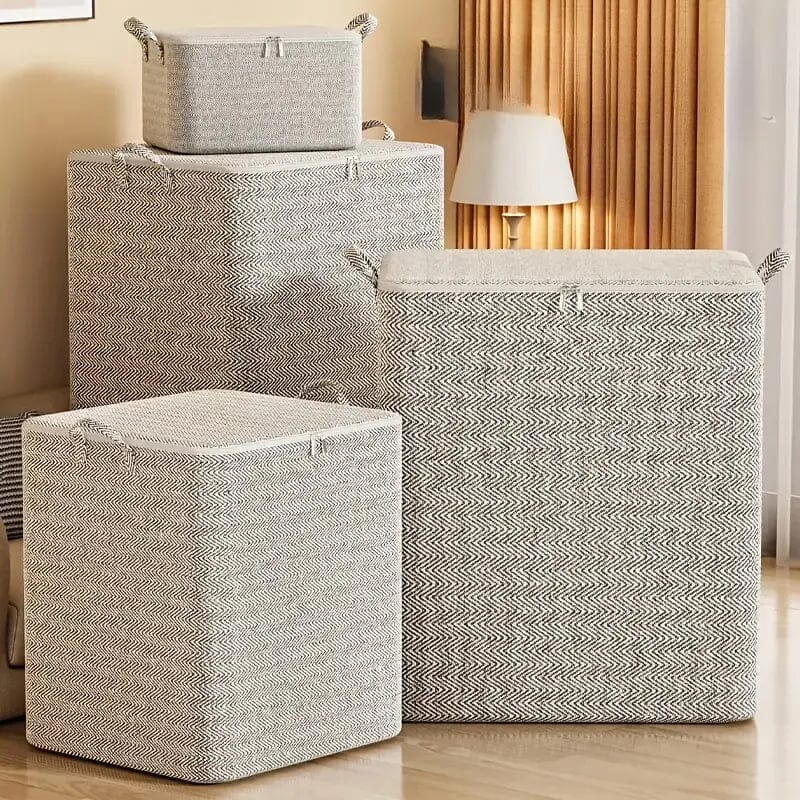 2-Pieces: Clothes Quilt Moving Storage Box Closet & Storage 30L - DailySale