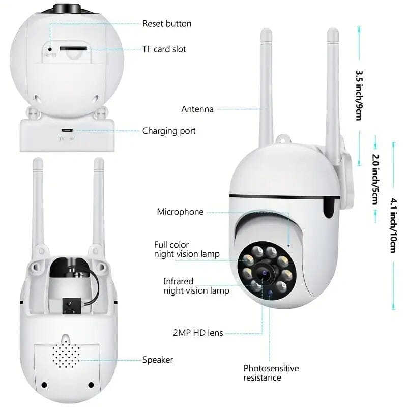 2-Pieces: Compact Wireless IP Security Cameras with App Control Smart Home & Security - DailySale