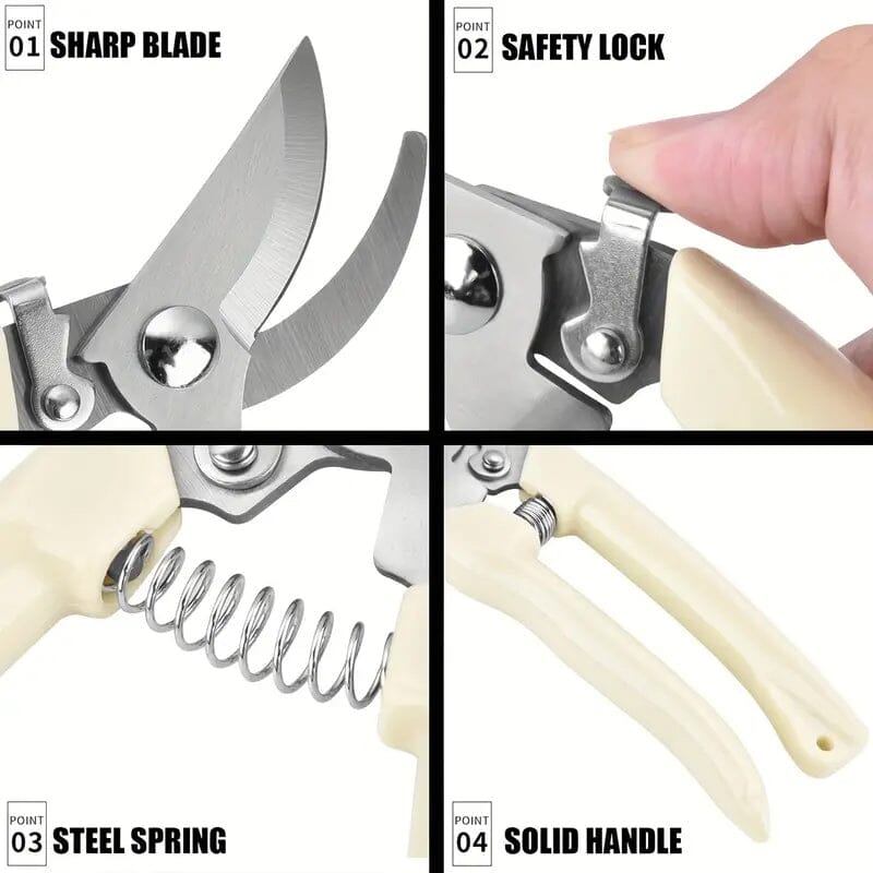 2-Pieces: Garden Pruning Shears Set Sharp Blades Garden & Patio - DailySale