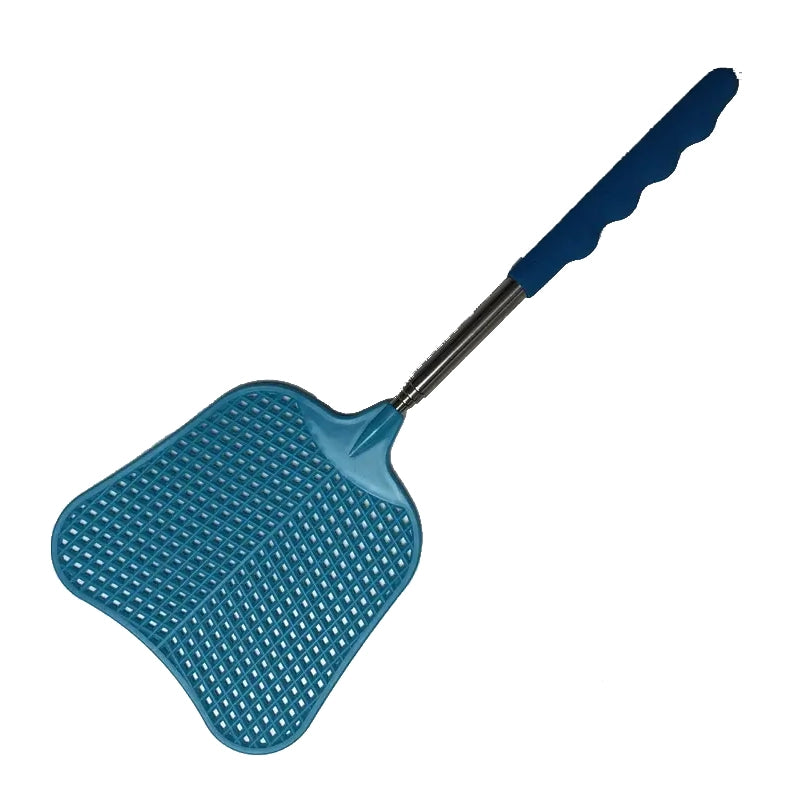 2-Pieces: Heavy Duty Telescopic Fly Swatter Set Pest Control Blue - DailySale