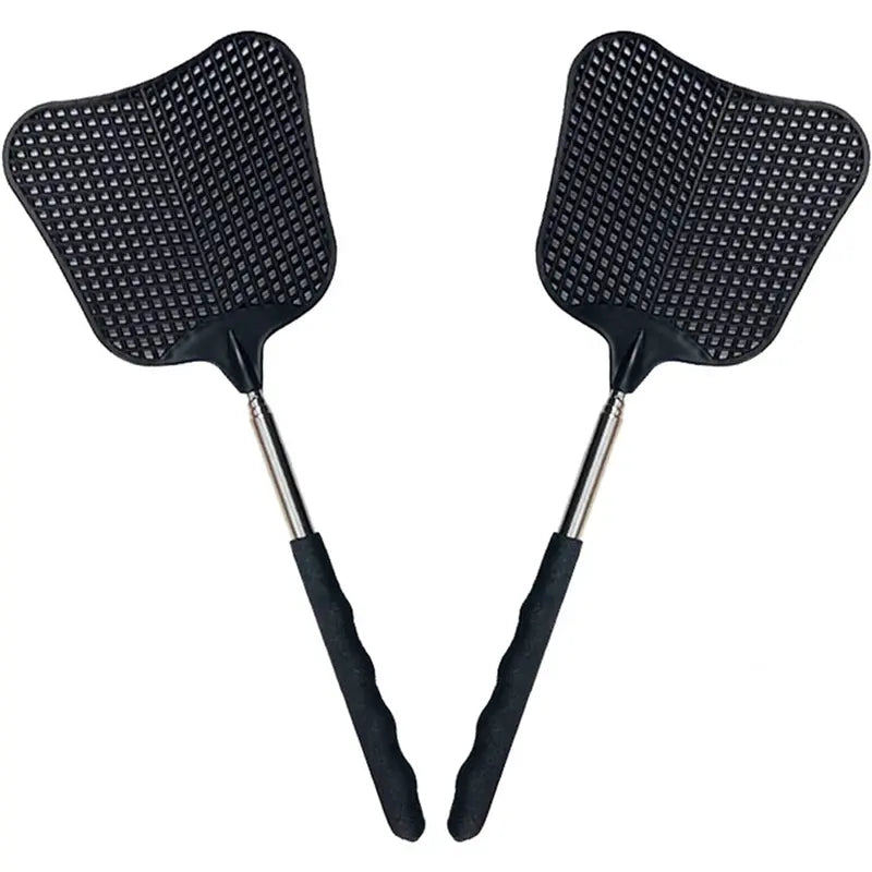 2-Pieces: Heavy Duty Telescopic Fly Swatter Set Pest Control - DailySale