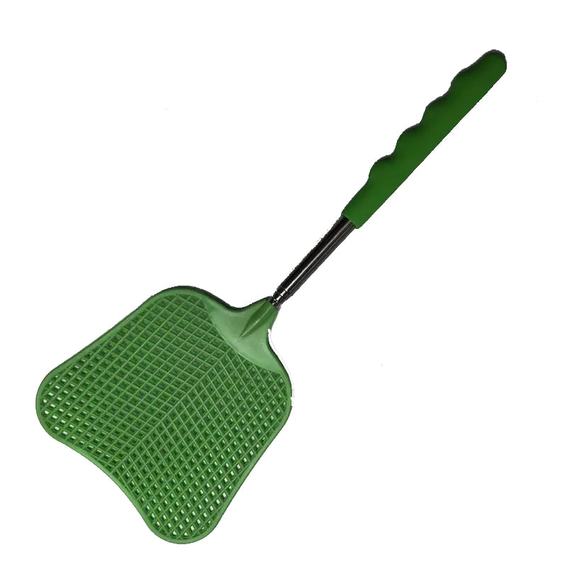 2-Pieces: Heavy Duty Telescopic Fly Swatter Set Pest Control Green - DailySale