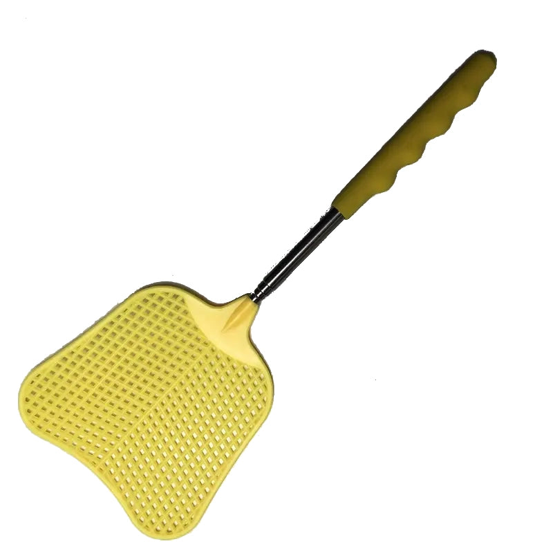 2-Pieces: Heavy Duty Telescopic Fly Swatter Set Pest Control Yellow - DailySale