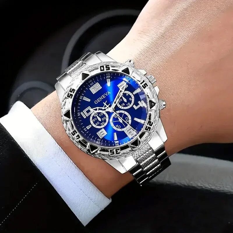 2-Pieces: High-End Fashion Handsome Quartz Wrist Watch Watches - DailySale