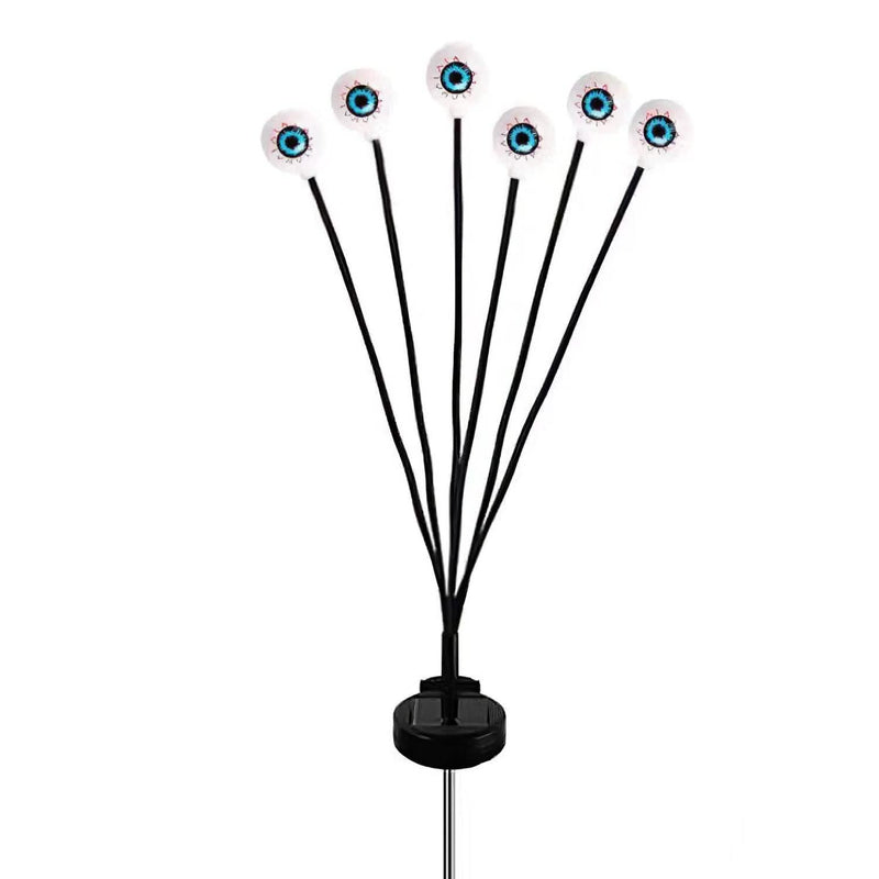 2-Pieces: Solar Scary Eyeball Lights Halloween Decoration Swaying Light Holiday Decor & Apparel - DailySale