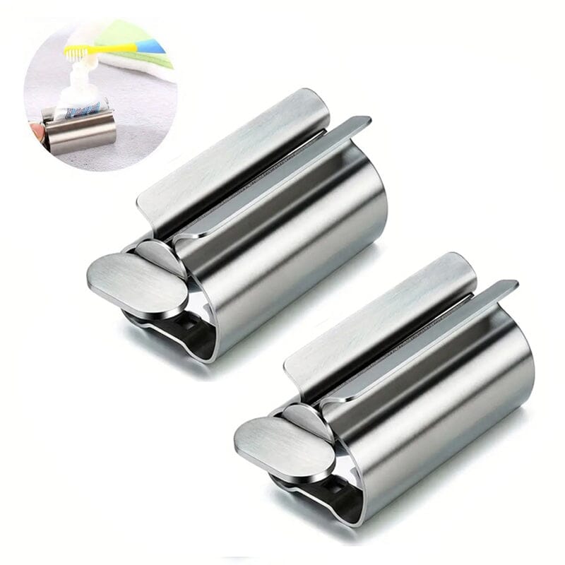 2-Pieces: Stainless Steel Toothpaste Squeezer Bath - DailySale