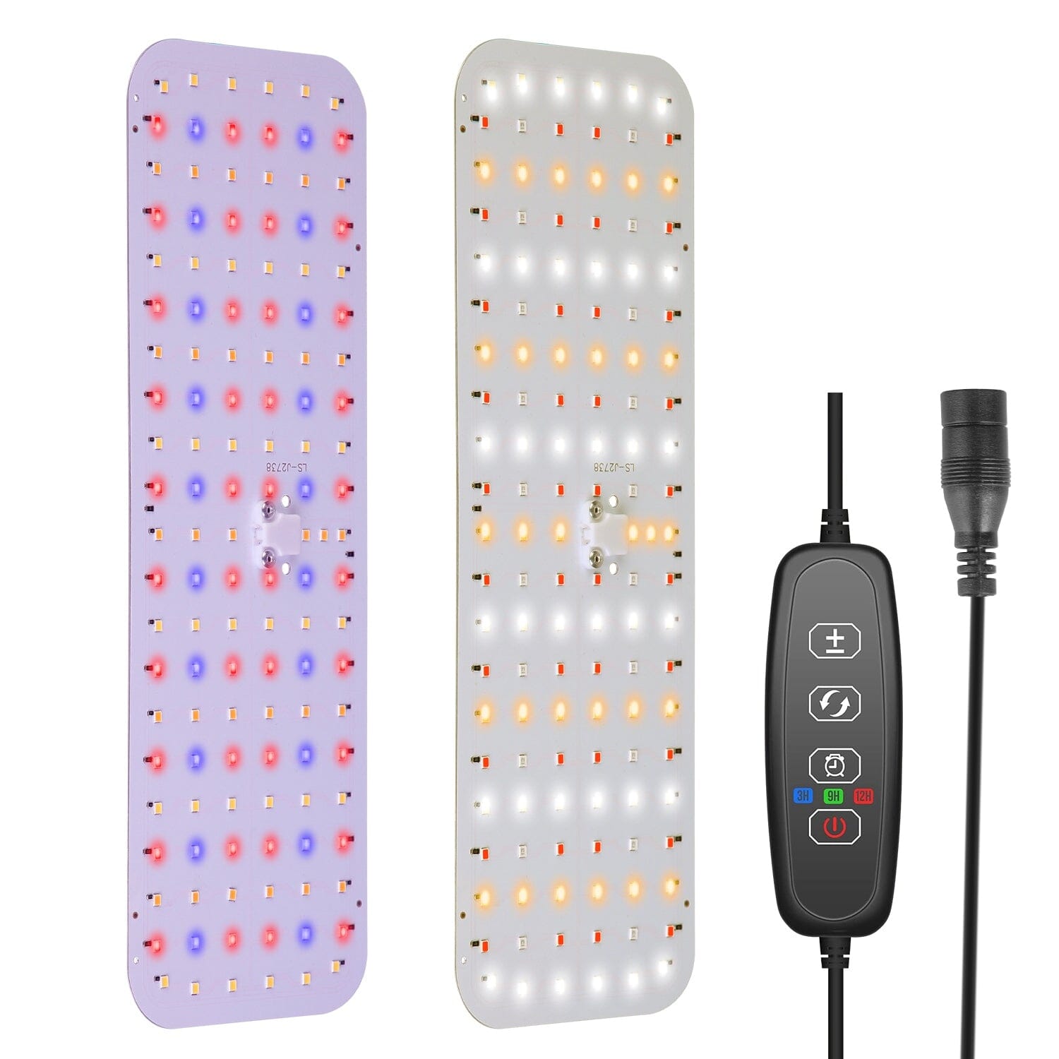 2-Pieces: Ultra-Thin LED Grow Lights for Indoor Plants with 126Pcs LEDs Full Spectrum Under Cabinet Plant Growing Light Garden & Patio - DailySale