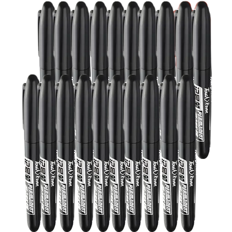 20-Pack: School Supplies Set Fine Point Waterproof Marker Arts & Crafts Black - DailySale