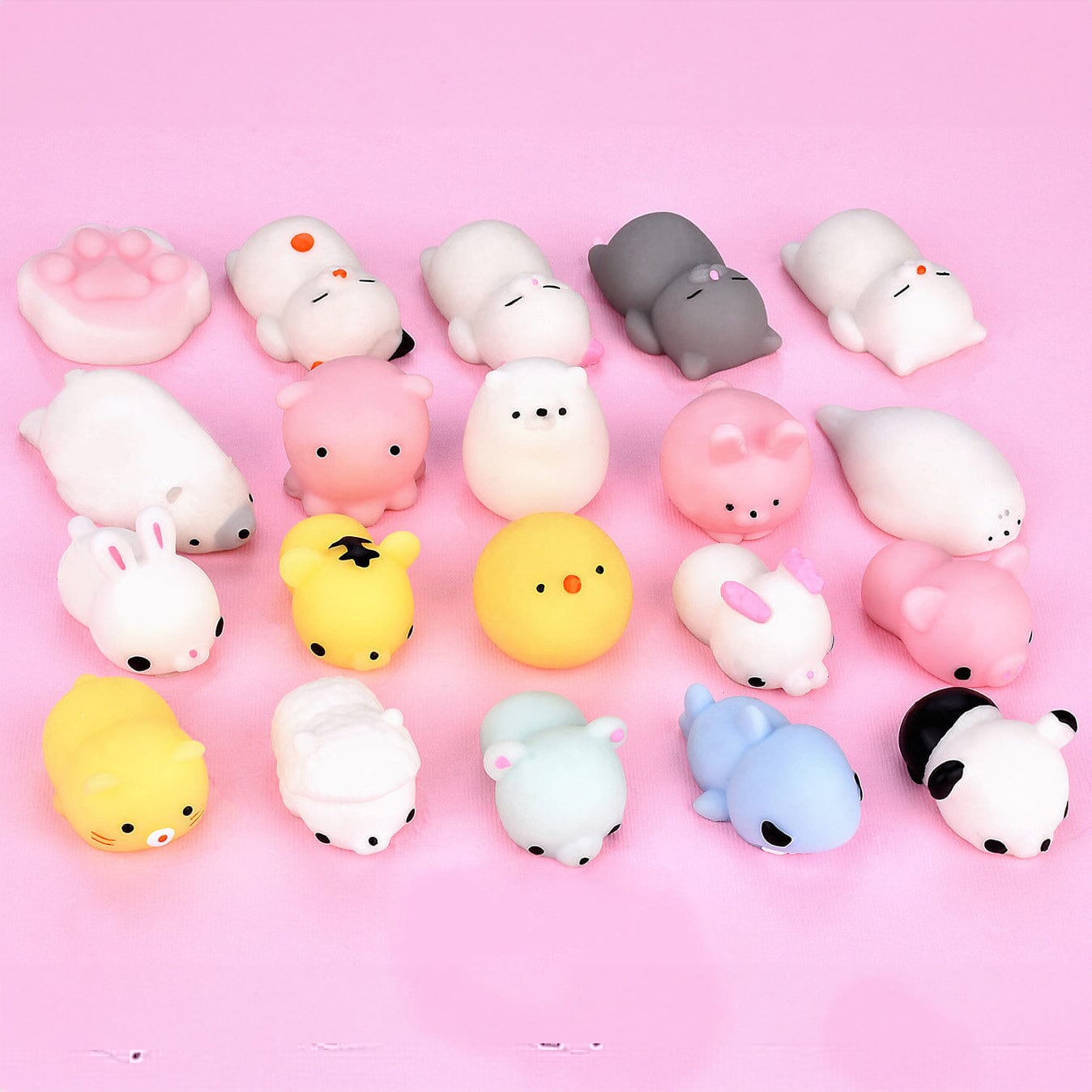 20-Pieces: Cute Animal Kawaii Stress & Anxiety Relief Squishy Toys Toys & Games - DailySale