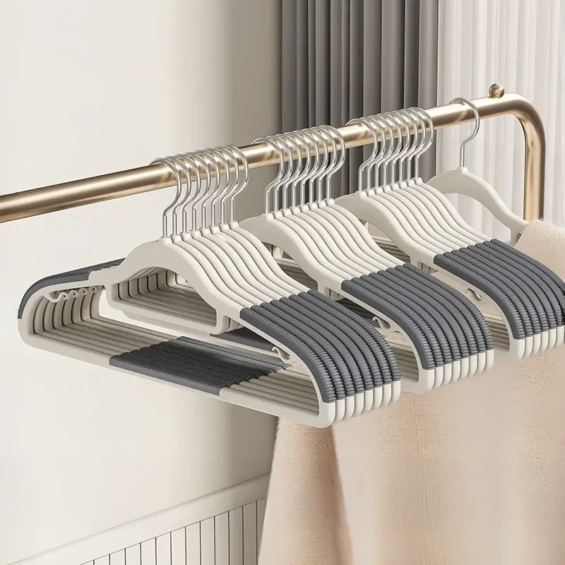 20-Pieces: Slip Traceless Clothes Racks, Sturdy Heavy Duty Coat Durable Hangers Closet & Storage Gray - DailySale