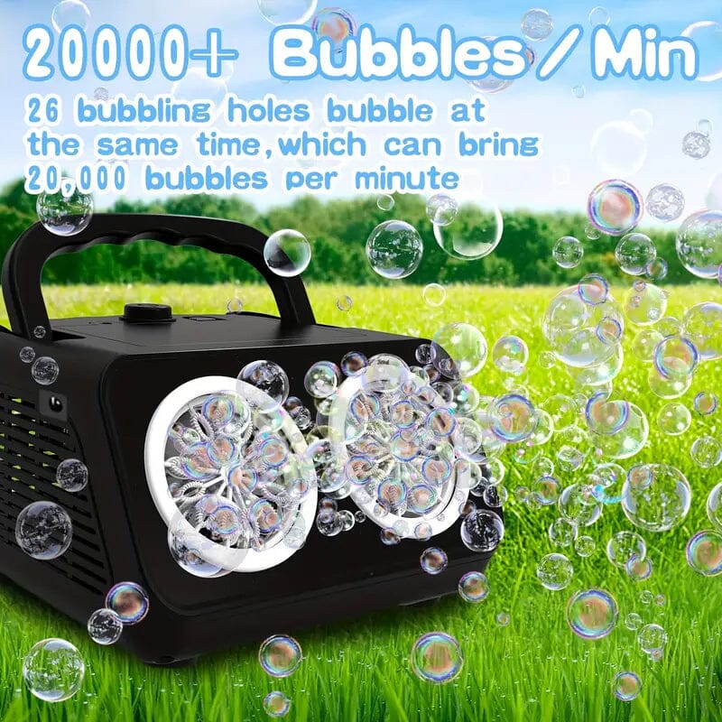 20000+ Bubbles Electric Bubble Machine with 2 Fans Toys & Games - DailySale