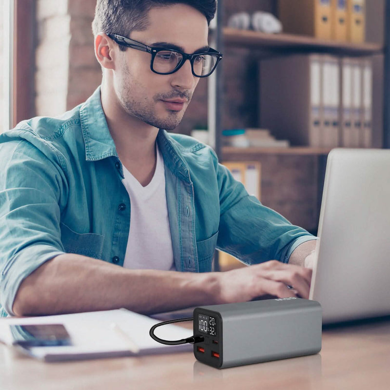 20000mah 65W USB-C PD Laptop Power Bank Fast Charging Mobile Accessories - DailySale
