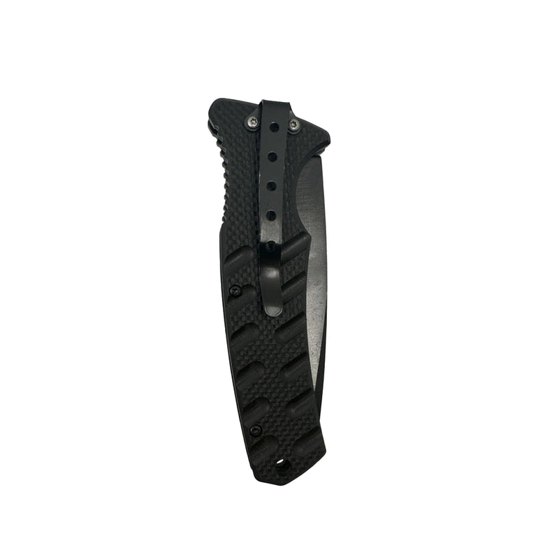 2-Pack: 4.75" Spring Assisted Automatic Knife W/ Drop Point Blade