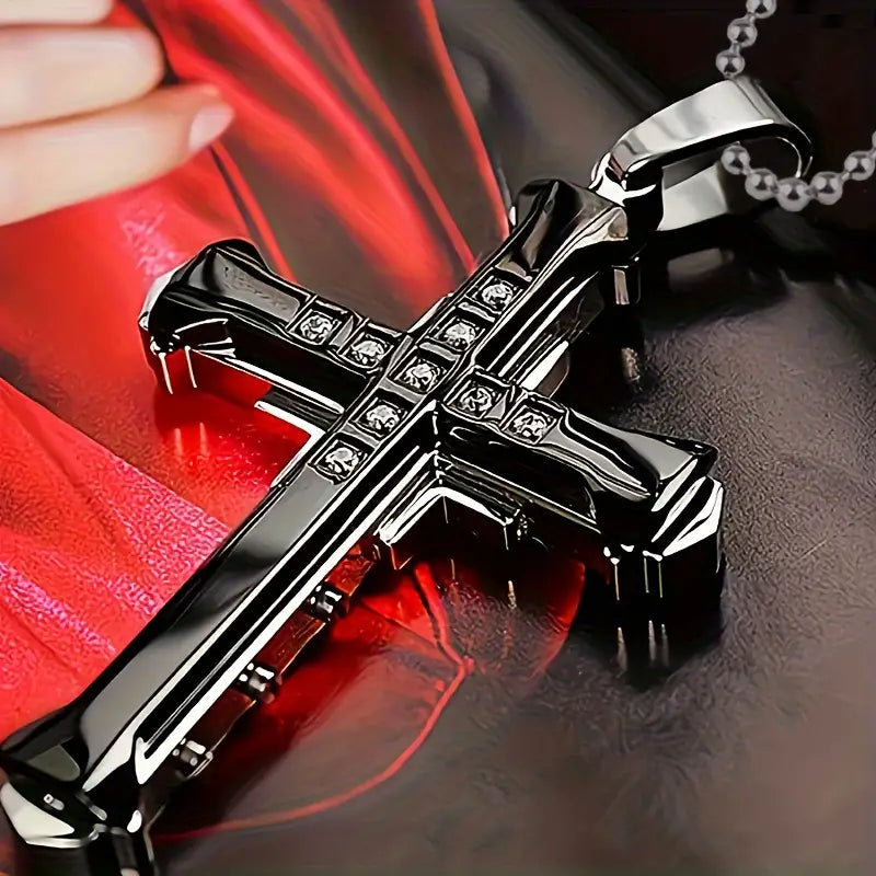 Fashion Simple Cross Pendant Necklace For Men And Women