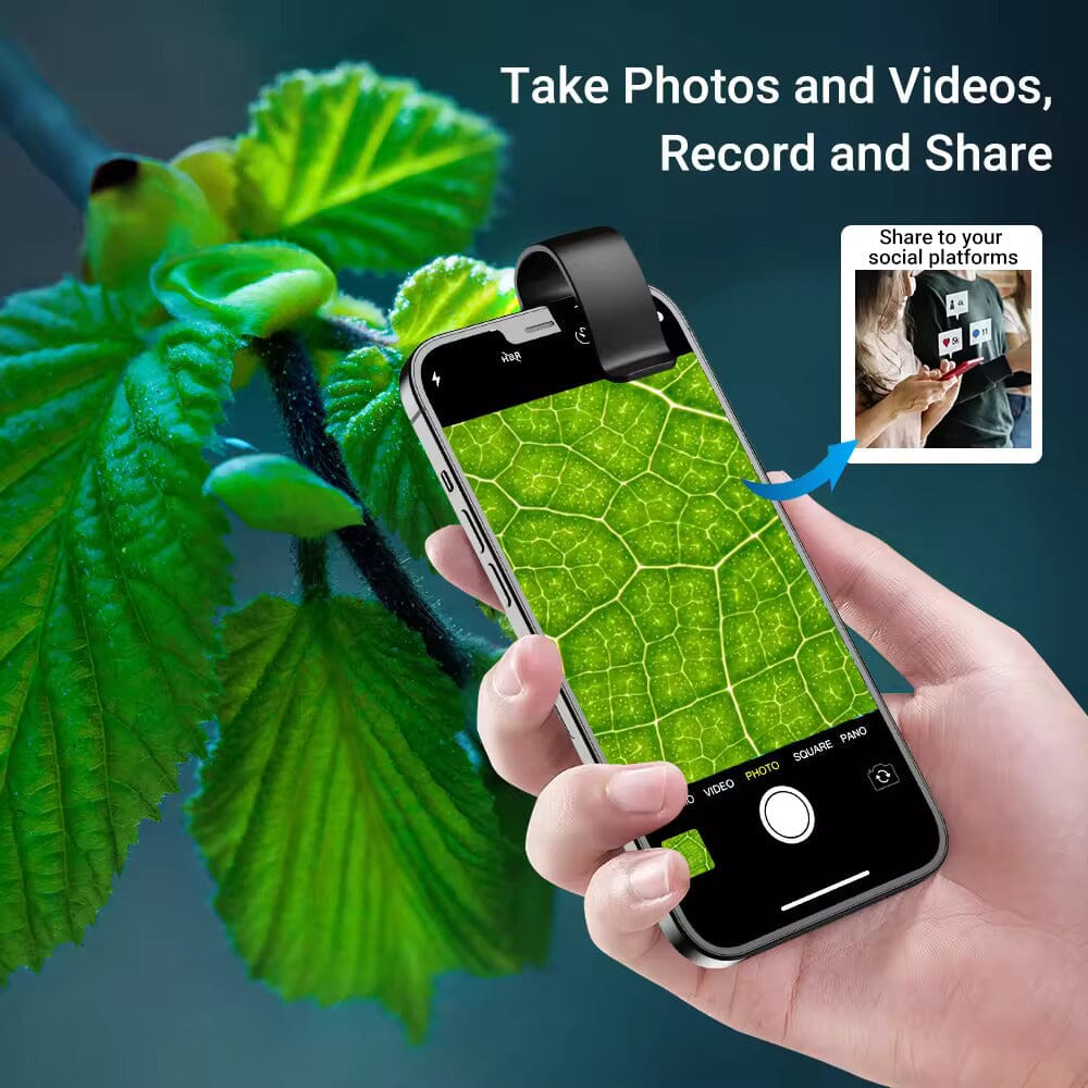 200x Zoom Phone Camera Optical Microscope Lens Mobile Accessories - DailySale