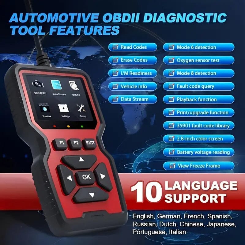 2024 Advanced V519 OBD2 Scanner Tool Automotive - DailySale