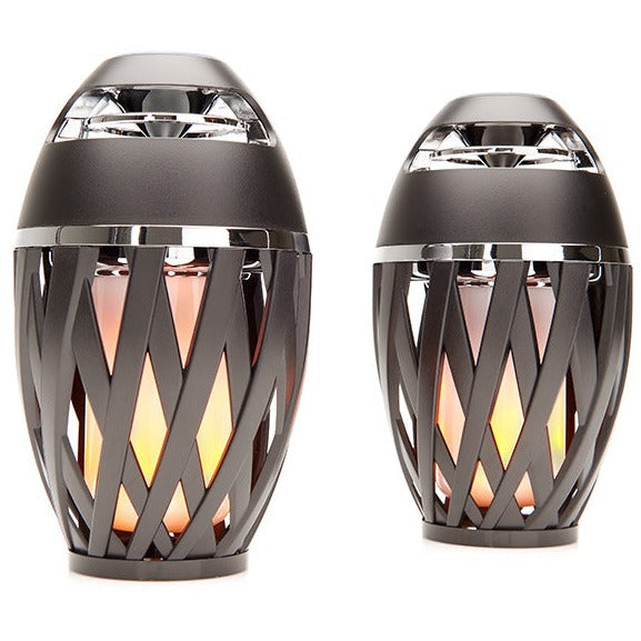 2-Pack: Tiki LED Flame Bluetooth Speakers