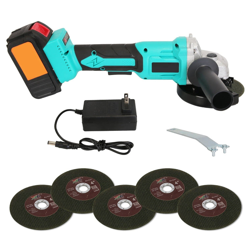 21V Cordless Angle Grinder Kit with Brushless Motor Home Improvement - DailySale