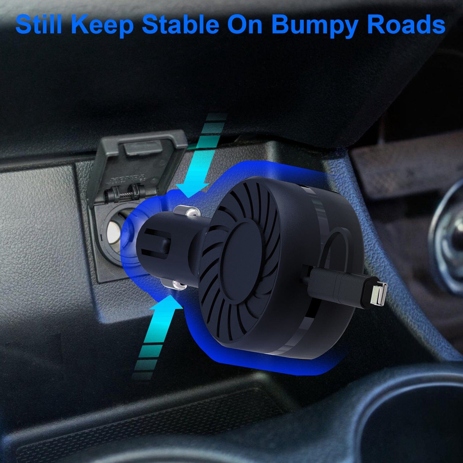 21W 3-in-1 Retractable Car Phone Charger Automotive - DailySale