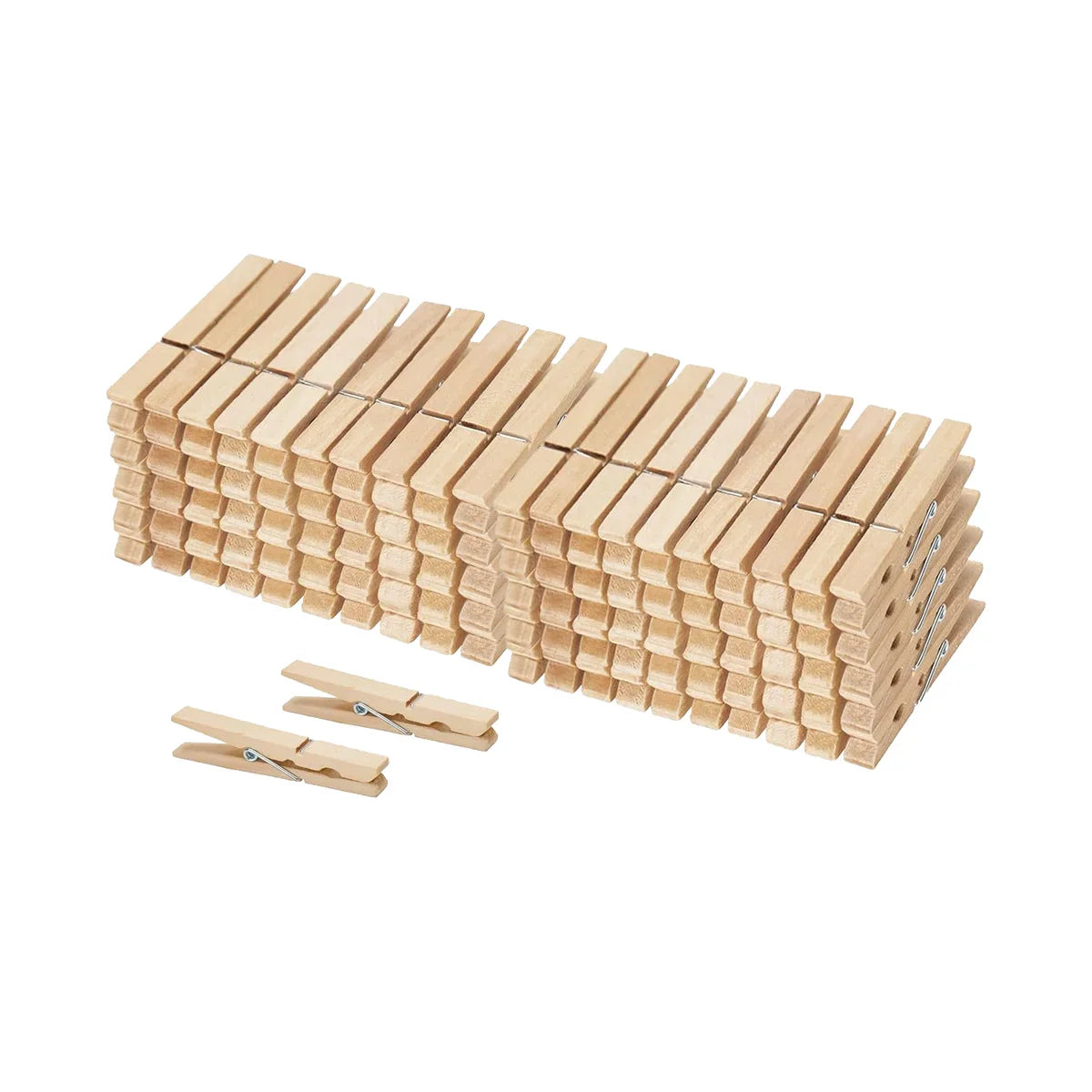 100 Pack of Wooden Clothespins