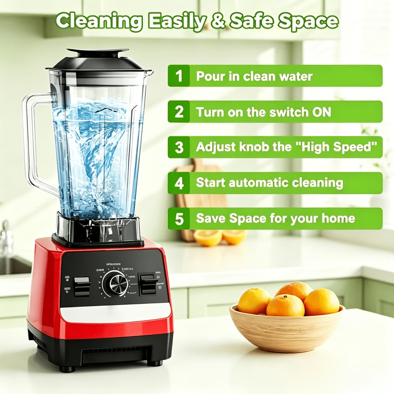 Self-cleaning in five steps with water on high speed