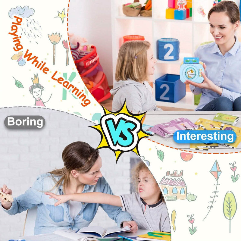 224 Sight Words Spanish and English Bilingual Talking Flash Cards Toys & Games - DailySale