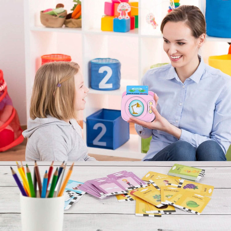 224 Sight Words Spanish and English Bilingual Talking Flash Cards Toys & Games - DailySale