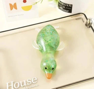 Glitter Duck Sensory Squishy - Stretchy Jelly Fidget Toy
