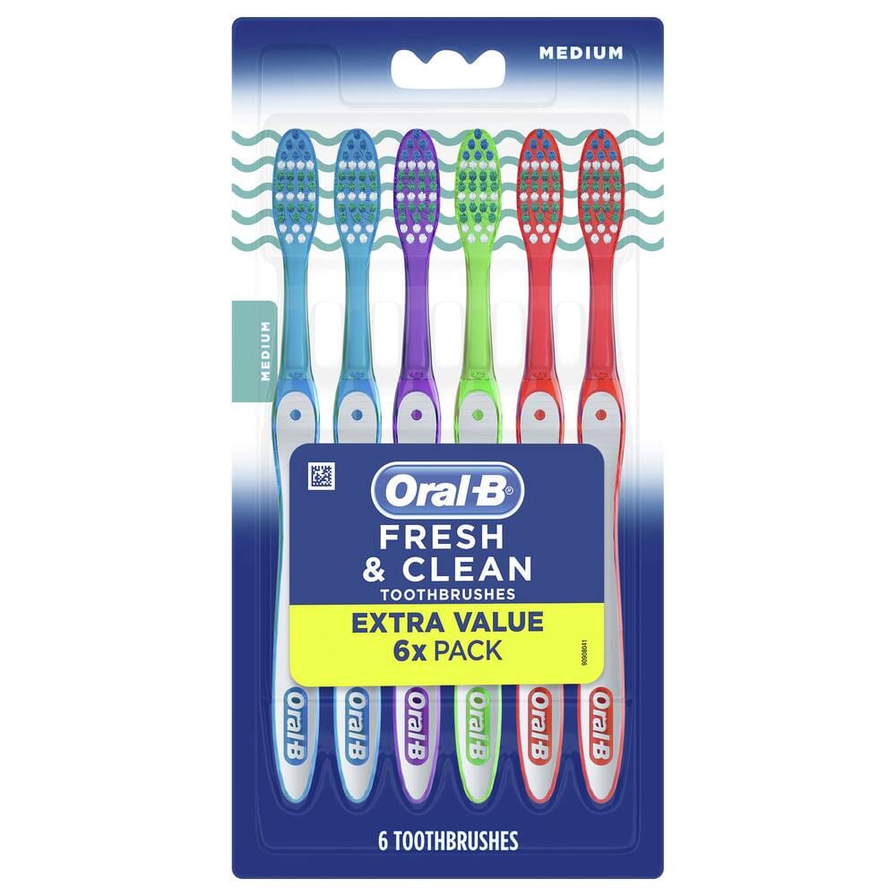 24-Pack: Oral B Fresh & Clean Medium Toothbrush Beauty & Personal Care - DailySale