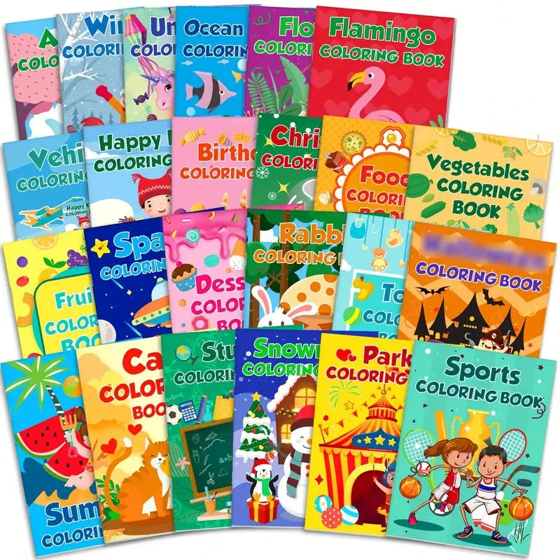 24-Pack: Small Coloring Books For Kids Ages 4-12 Arts & Crafts - DailySale