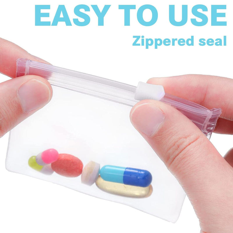 24-Piece: Zippered Pill Pouch Bags Wellness - DailySale