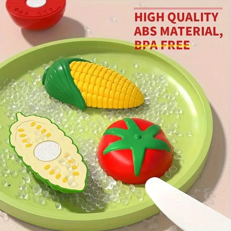 24-Pieces: Fun Food Cutting, Fruit and Vegetable Toys - Basic Skill Development Educational Toy Toys & Games - DailySale