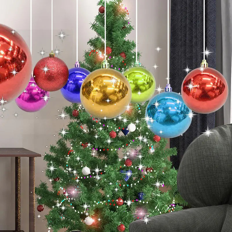 24-Pieces: Sparkling Christmas Balls Holiday Decor & Apparel - DailySale