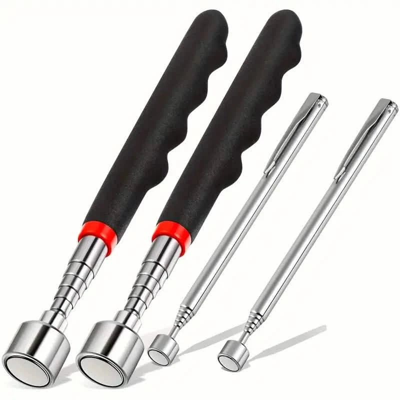 3-in-1 Telescopic Magnetic Grabber Tool – Stainless Steel, Non-Electric